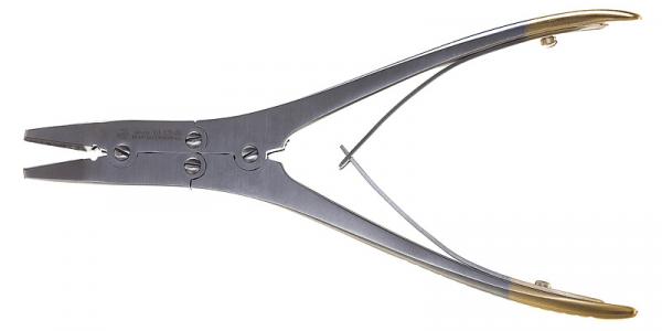 Extraction forceps for wires: flat