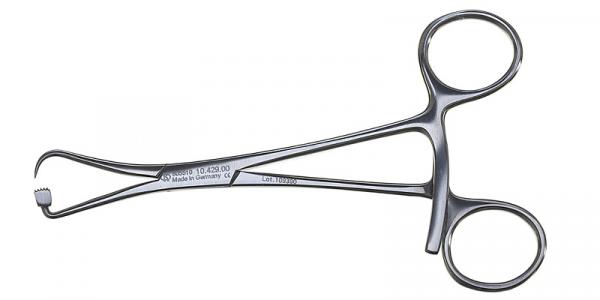 Holding forceps for mini plates