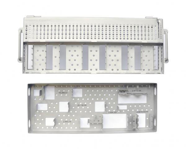 Tray for variable angle-stable veterinary reconstructions plates stainless steel