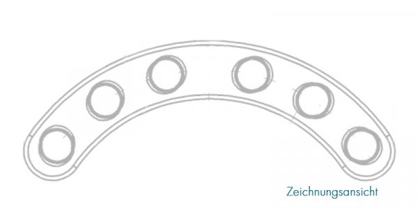 acetabulum plate 2.7; as; 6 holes