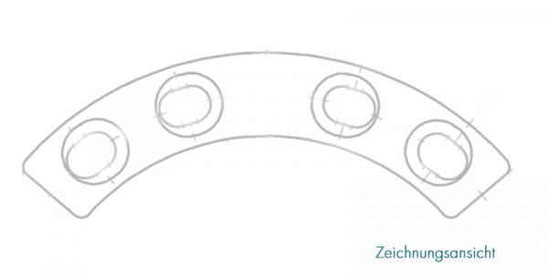 Acetabulum plate 3.5: 4 holes